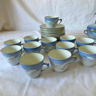 Bing & Grondahl 12 Person Porcelain Seagull Tea & Coffee Sets (LR-RG)