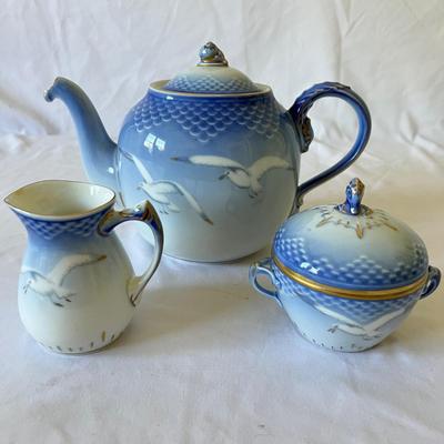 Bing & Grondahl 12 Person Porcelain Seagull Tea & Coffee Sets (LR-RG)