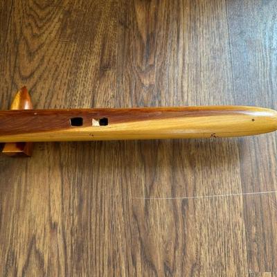 NATIVE AMERICAN STYLE WALL ART AND WOODEN FLUTE