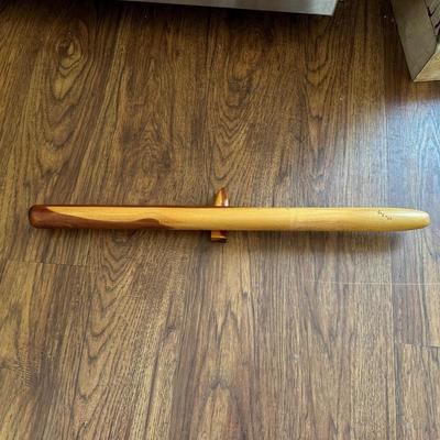 NATIVE AMERICAN STYLE WALL ART AND WOODEN FLUTE