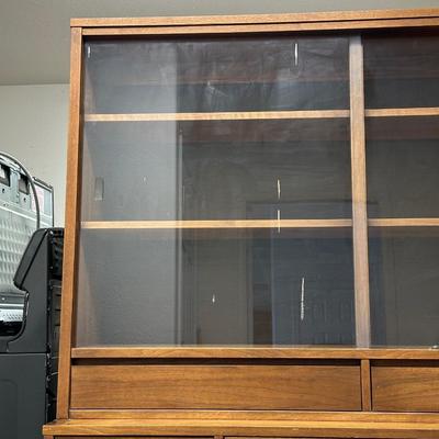 DISPLAY CABINET W/3 DRAWERS AND 2 CUPBOARDS