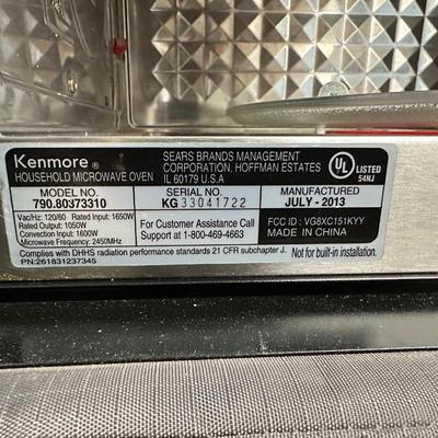 LIKE NEW KENMORE ELITE BUILT IN MICROWAVE