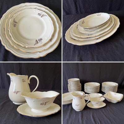 Hackefors 12 Person China Dinnerware Set (DR-RG)