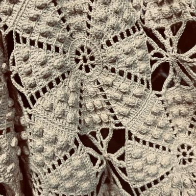 Hand crocheted Coverlet