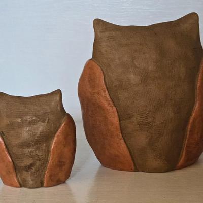 (2) Little Decorative Owls