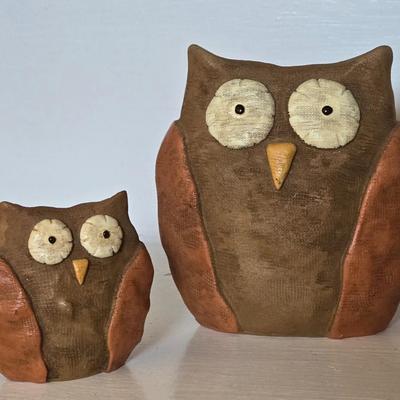 (2) Little Decorative Owls
