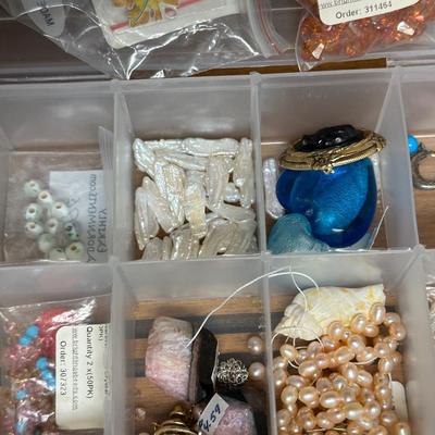 GENUINE PEARL BEADS AND OTHER JEWELRY MAKING SUPPLIES