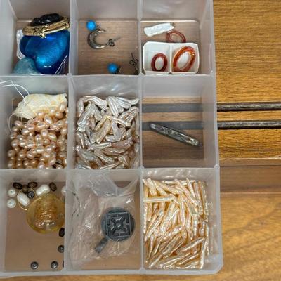 GENUINE PEARL BEADS AND OTHER JEWELRY MAKING SUPPLIES