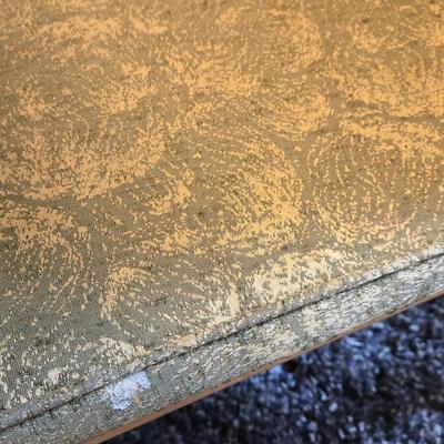 Mid Century Modern Dining Table With 3 Leaves and Padded Top Protector