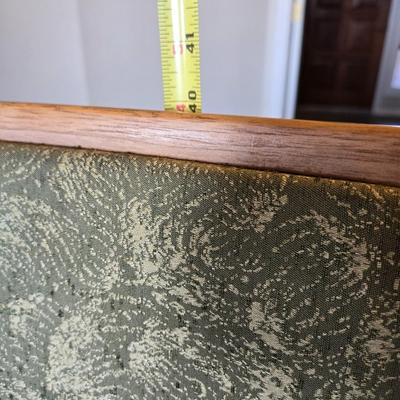 Mid Century Modern Dining Table With 3 Leaves and Padded Top Protector
