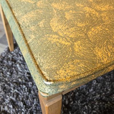 Mid Century Modern Dining Table With 3 Leaves and Padded Top Protector