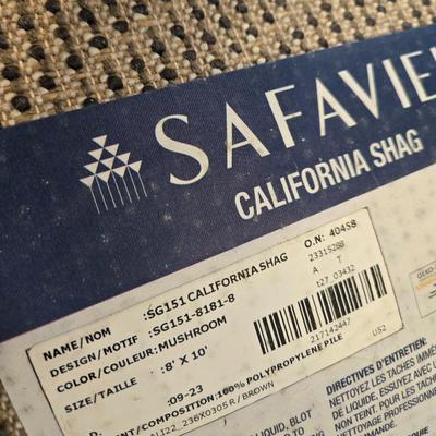 Safavieh Brown Shag Area Rug 8' × 10'