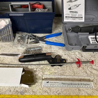DREMEL, HAND TOOLS, TOOL BOX AND MORE