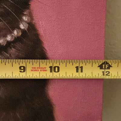 Fun Cat Beehive Hair Canvas Art