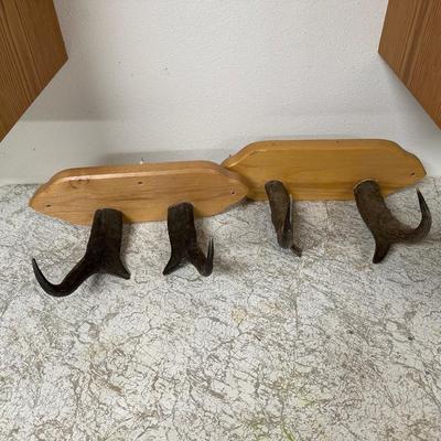 HORN COAT HOOKS