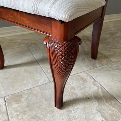 Six (6) Mahogany Upholstered Dinning Chairs