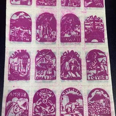Vintage 1950's Temporary Lucky Tattoos Booklet - RARE