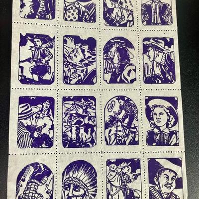 Vintage 1950's Temporary Lucky Tattoos Booklet - RARE