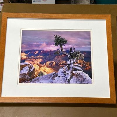 2 FRAMED PHOTOS, 1 SIGNED JACK COOLEY