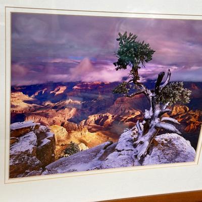 2 FRAMED PHOTOS, 1 SIGNED JACK COOLEY
