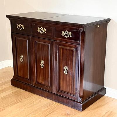 HEREDON ~ Flip Top Solid Wood Buffet Server