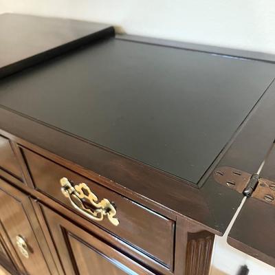 HEREDON ~ Flip Top Solid Wood Buffet Server
