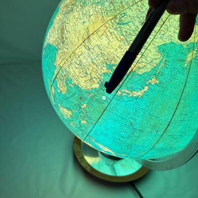 JRO Globus Light-Up Globe & Raised Relief Hubbard Map (O-RG)