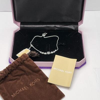 NIB Michael Kors Crystal Slide Bracelet $95