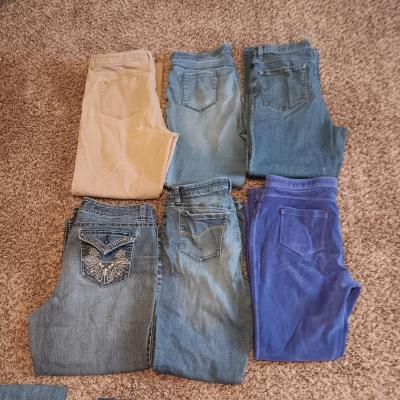 LADIES DENIM JEANS AND PANTS