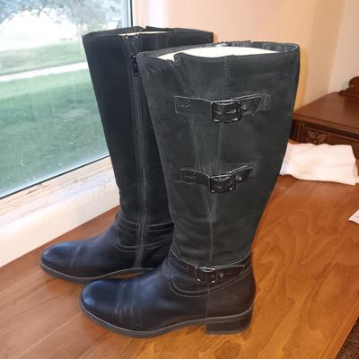 NEW CLARK'S WOOL LINED LEATHER BOOTS 9 1/2