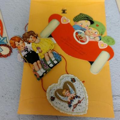 Vintage Valentines and Lamp