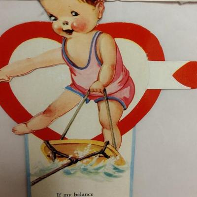 Vintage Valentines and Lamp
