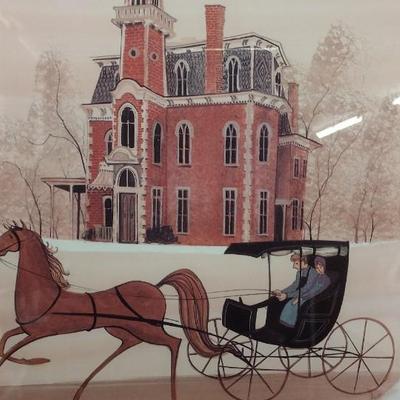 P. Buckley Moss Signed Terrence Hill Ride Print
