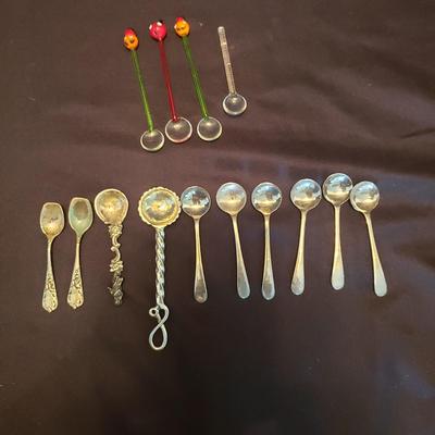 Collection of Salt Cellars and Spoons (LR-BB)