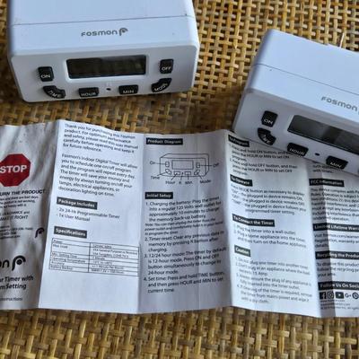 (2) Fosmon Digital Timers