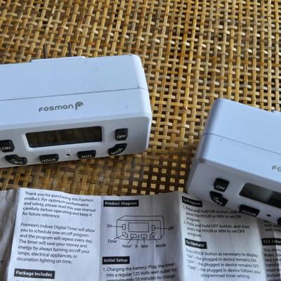 (2) Fosmon Digital Timers