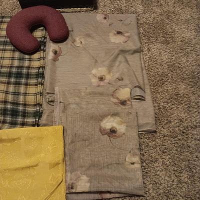 PENDLETON WOOL THROW BLANKET, WINDOW SWAGS, NECK PILLOW AND MORE
