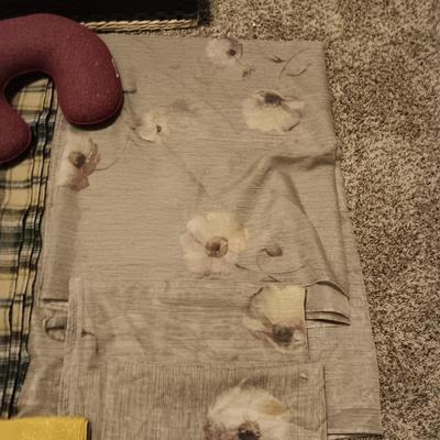 PENDLETON WOOL THROW BLANKET, WINDOW SWAGS, NECK PILLOW AND MORE