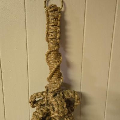Jute Macrame Plant Holder