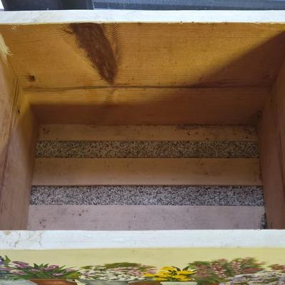Handpainted Wood Crate