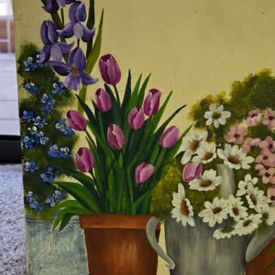 Handpainted Wood Crate