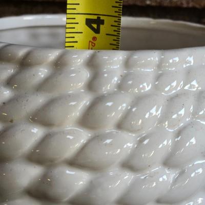 White Ceramic Planter