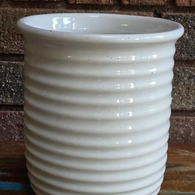 White Ceramic Planter