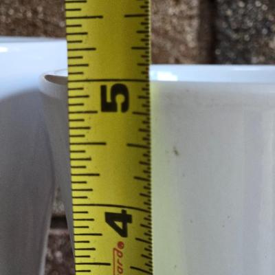 (2) White Ceramic Planters