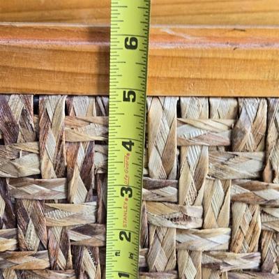 Rectangular Woven Basket Plant Holder
