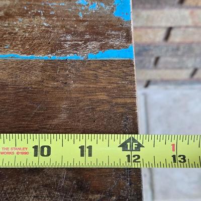 Wood Top with Metal Base Plant Stand