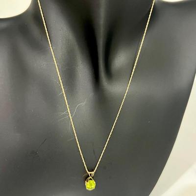 14K Gold Necklace With Pendant