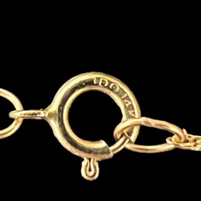 14K Gold Necklace With Pendant