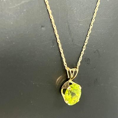 14K Gold Necklace With Pendant