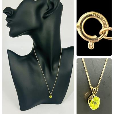 14K Gold Necklace With Pendant
